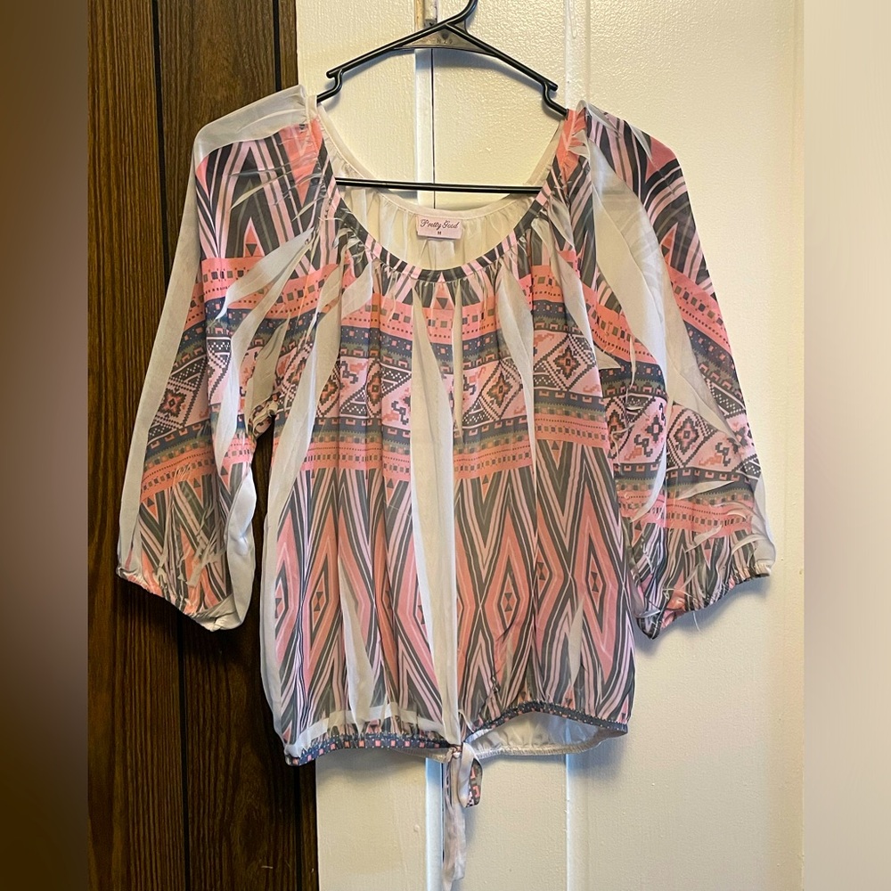PRETTY GOOD Sheer Top